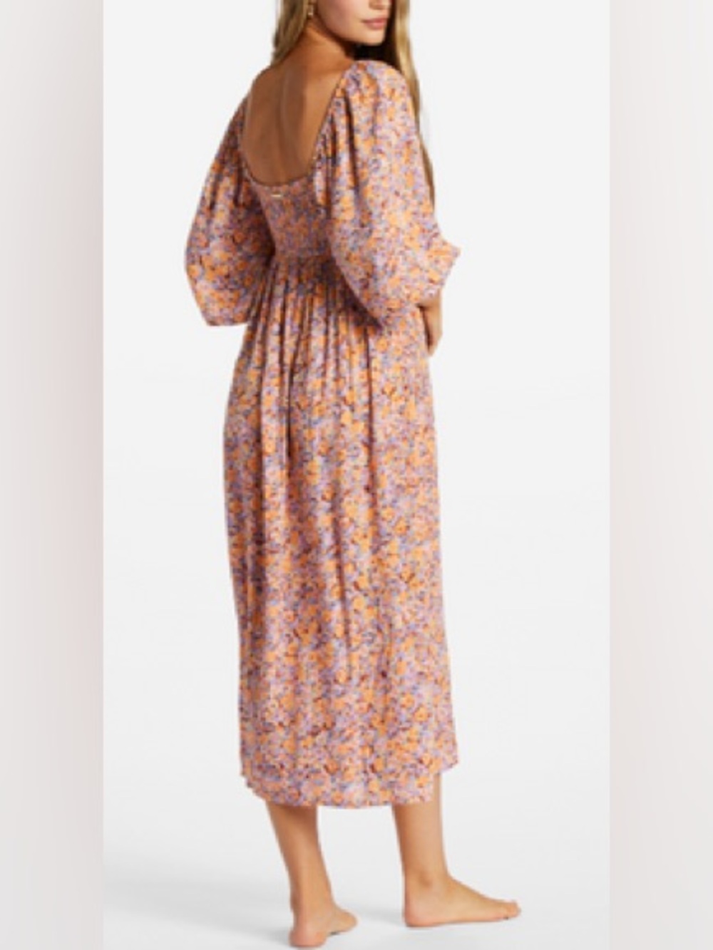 Billabong Women's Swept Away Printed Midi Dress. L - Picture 3 of 9